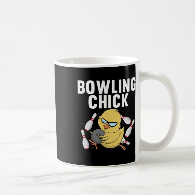 Mug Cool Bowler Pour Femmes Filles Dames Bowling Chick (Droite)
