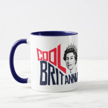 Cool Britannia Reine Elizabeth HRH Né Royal