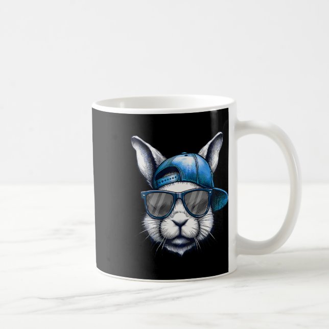 Mug Cool Bunny Face Joyeuses Chemises de Pâques Pour G (Droite)