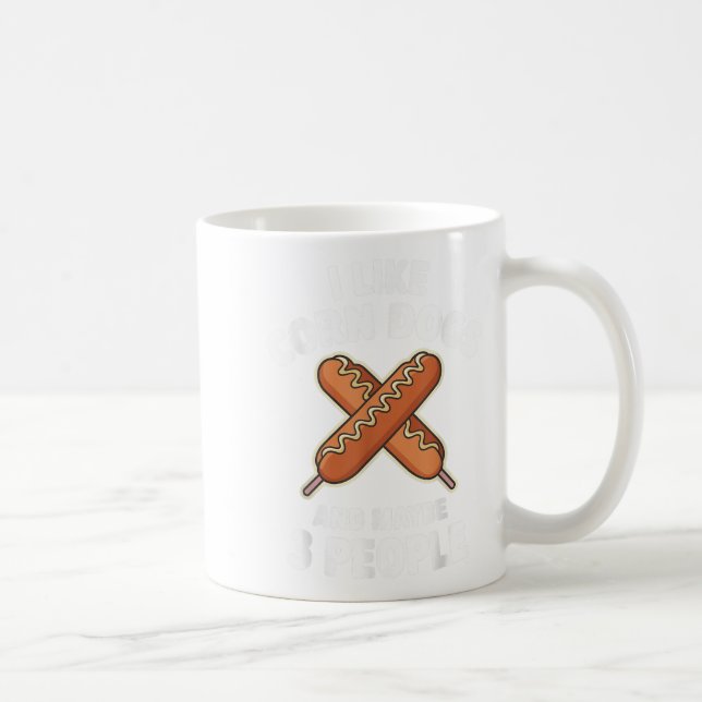 Mug Cool Corn Dog Outfit Pour Hommes Femmes Corn Amour (Droite)