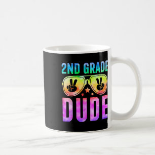 Mug cool de 2e année Dude Tie Dye Retour à l'école Deu