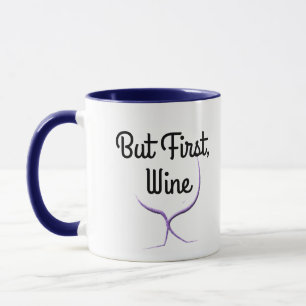 Mug Cool Drôle mais premier vin Humour Pun Cadeaux de 