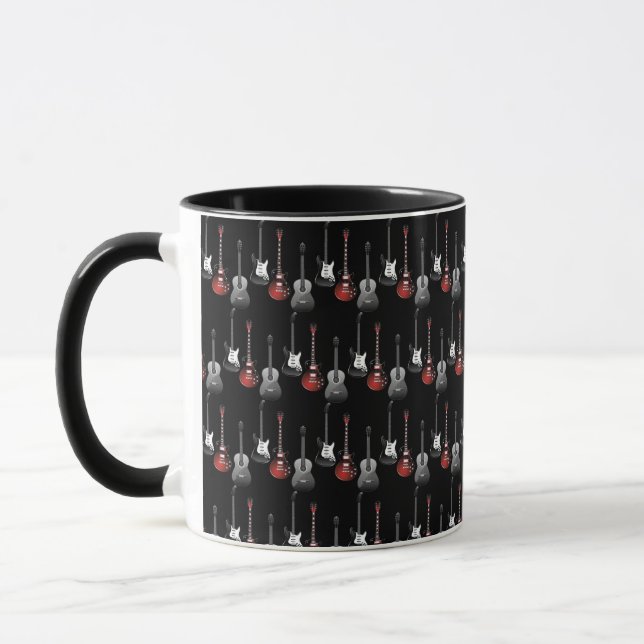Mug Cool Electric Guitars for Music Lovers Gift (Gauche)