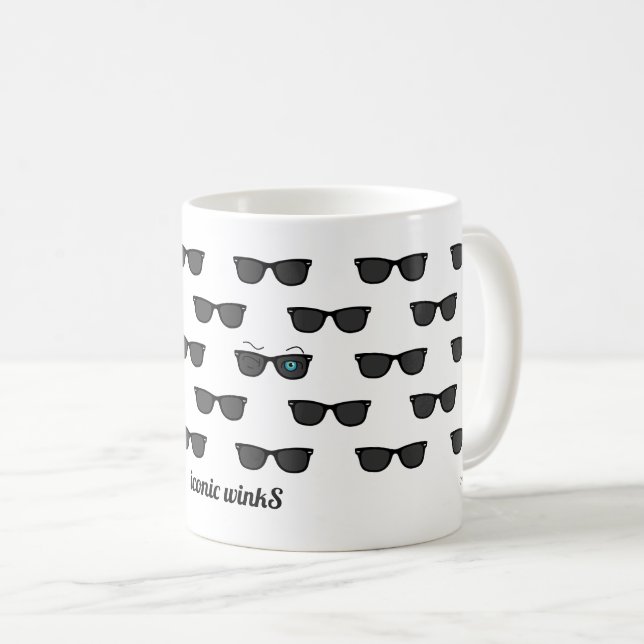 Mug Cool emblématique lavaboS Lunettes de soleil noir  (Devant droit)