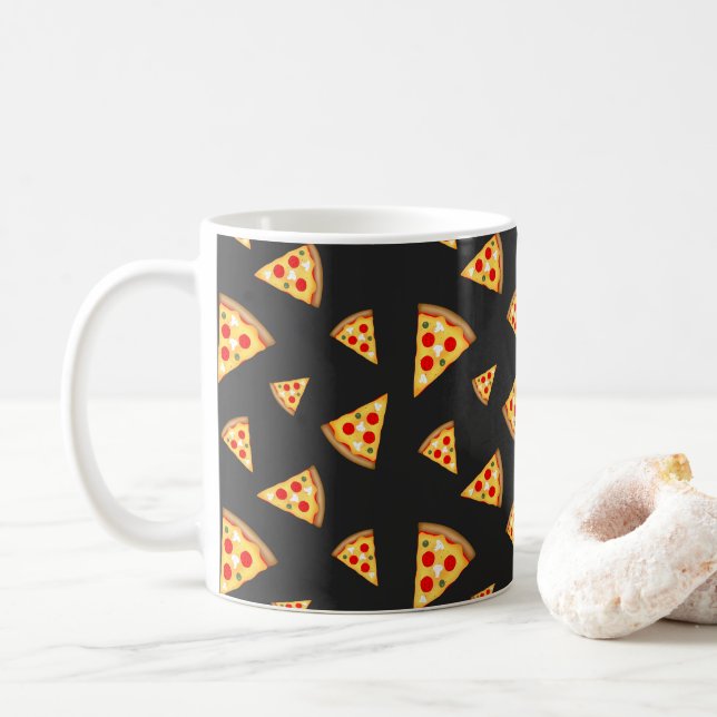 Mug Cool et fun pizza tranches motif (Avec donut)