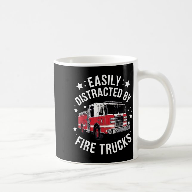 Mug Cool Firefighter Design For Men Women Firemen Fire (Droite)