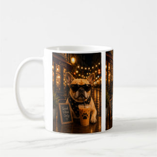 Mug Cool French Bulldog Coffee – “Good Vibes Only” Cut