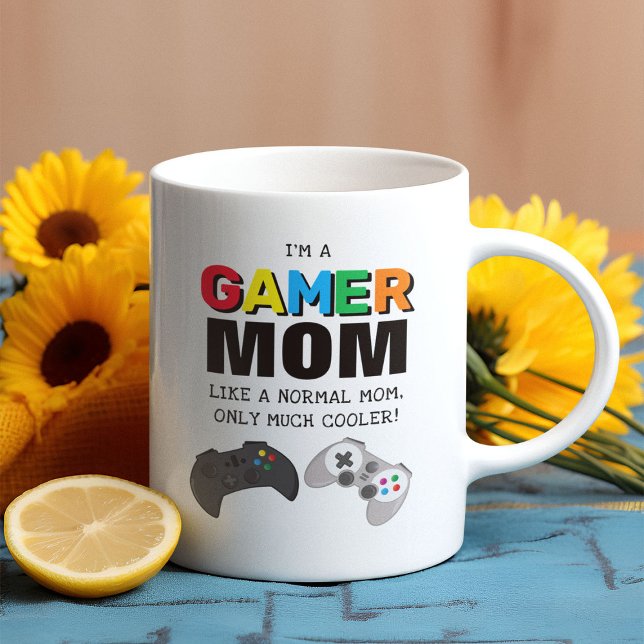Mug Cool 'Gamer Mom' Fun (Créateur téléchargé)