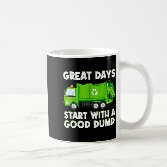 Mug Cool Garbage Truck Good Dump Truck Men Kids Boys T (Droite)