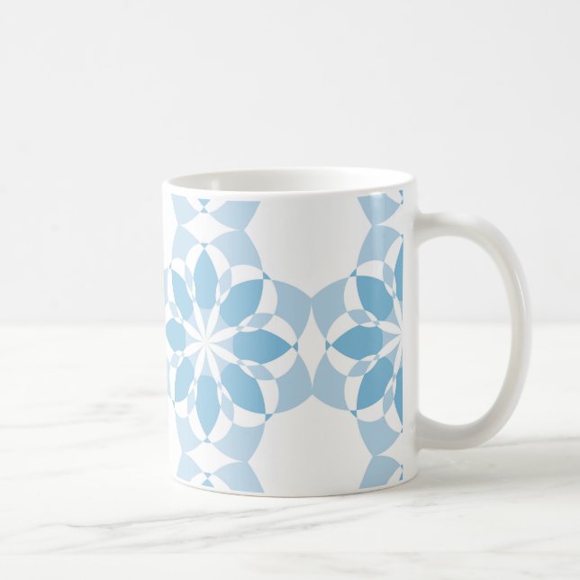 Mug Cool, girly, moderne, tendance fleur unique abstra (Droite)