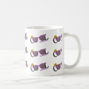 Mug Cool Grandgirl-soleil et lunettes de soleil sur bl