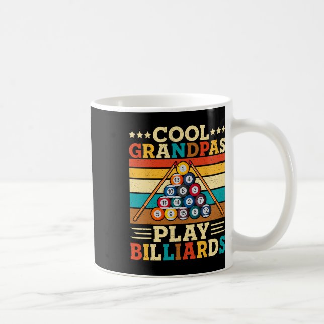 Mug Cool Grandpas Jouer Billard Retro Snooker Pool Pl (Droite)