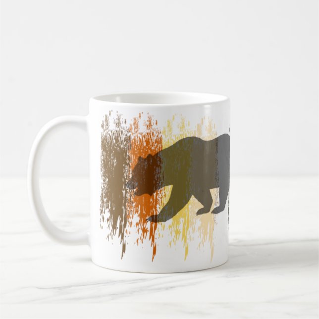 Mug Cool Grunge Ours Ombre Gay Pride Ours (Gauche)