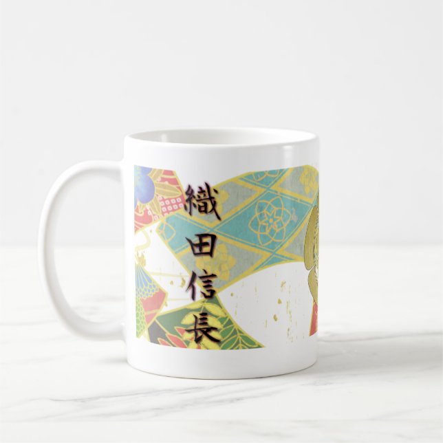 Mug COOL JAPAN SAMURAI KAMON KANJI TENKAFUBU! Oda (Gauche)