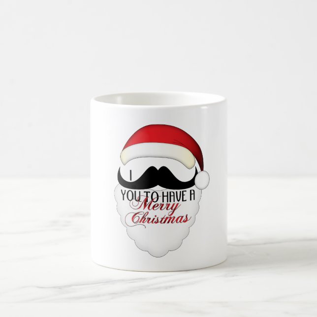 Mug Cool Je te moustache pour avoir un Joyeux Noël (Centre)