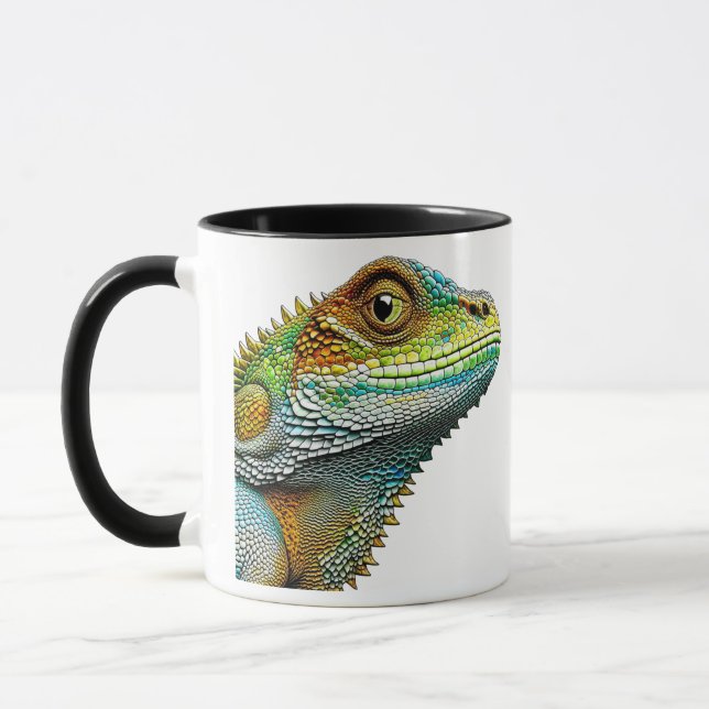 Mug Cool look Lizard AI Art (Gauche)