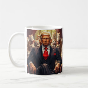 Mug Cool MAGA Cat TRUMP entouré de KITTENS drôle