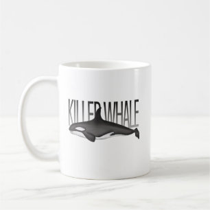 Mug Cool minimaliste de typographie de baleine marine