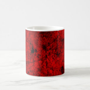 Mug Cool moderne grunge rouge abstrait art design