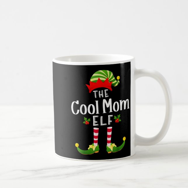 Mug Cool Mom Christmas Elf Matching Pajama X-mas Party (Droite)