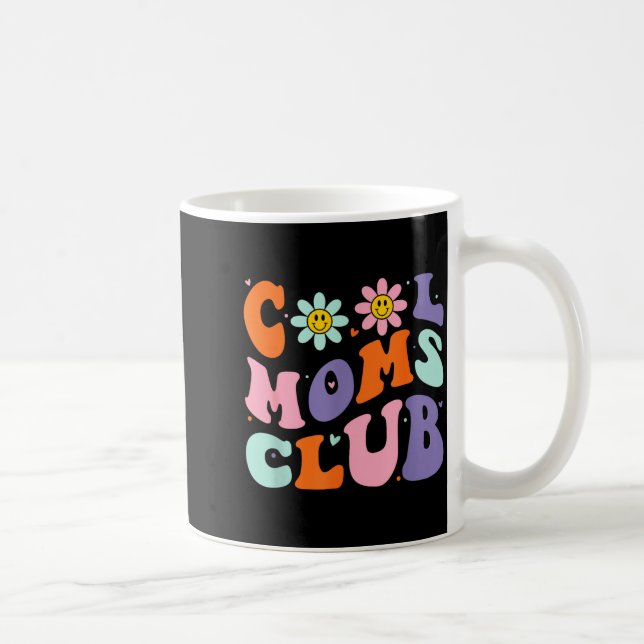 Mug Cool Moms Club Retro Groovy Mom Mommy Mama Mothers (Droite)