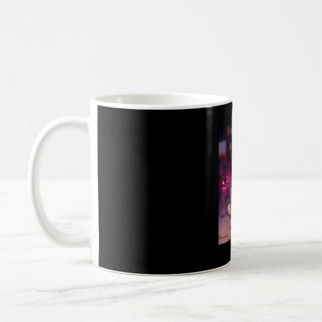 Mug Cool mummy drinking iced coffee halloween coffee (Gauche)