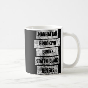 Mug Cool New York City 5 Arrondissements, New York New