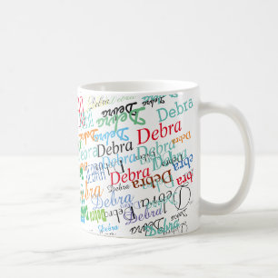 Mug cool nom motif coloré et personnalisé