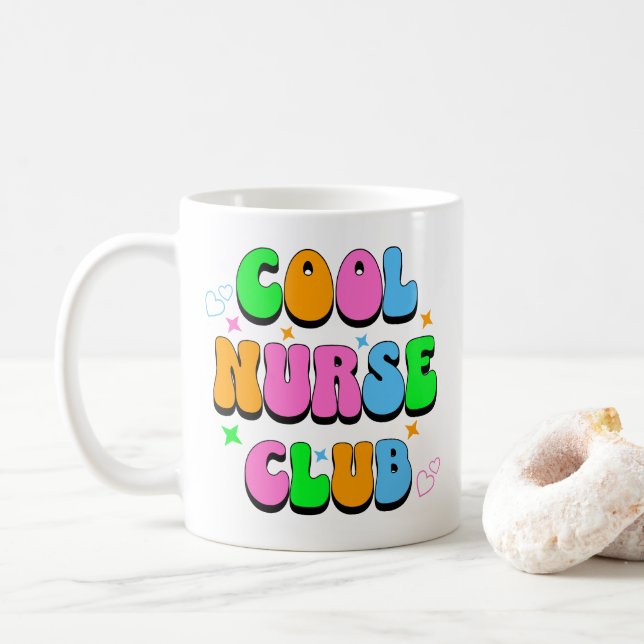 Mug Cool nurse club (Avec donut)