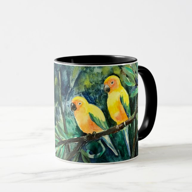 Mug Cool People Have Parrots (Devant droit)