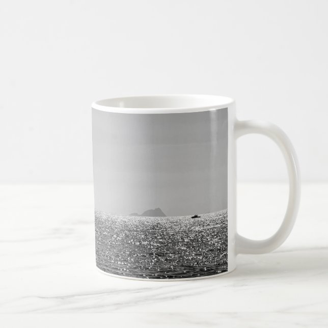 Mug Cool photo moderne bateau à voile en été (Droite)