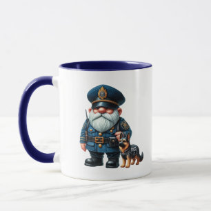 Mug Cool police gnome ajouter monogramme