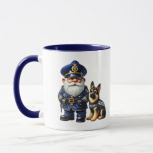 Mug Cool police gnome ajouter monogramme