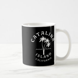 Mug Cool rétro Catalina Island Palm Tree Mens Femme C