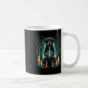 Mug Cool Rottweiler Chien Squelette Halloween Chien Ma
