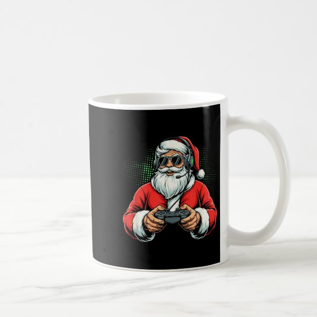 Mug Cool Santa Playing Video Games Christmas Gamer Boy (Droite)