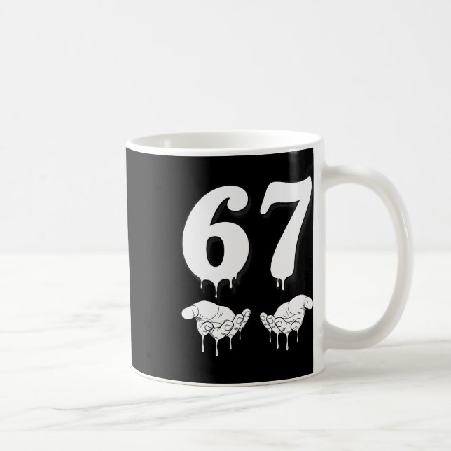 Mug Cool Six Seven 6 7 Mème Costume d'argot Gen Alpha  (Droite)