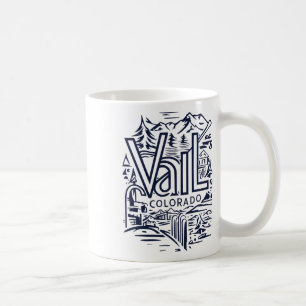 Mug Cool Ski Vintage Souvenir Visite Vail Co