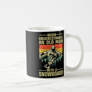Mug Cool Snowboard Art Pour Hommes Grand-Père Hiver S