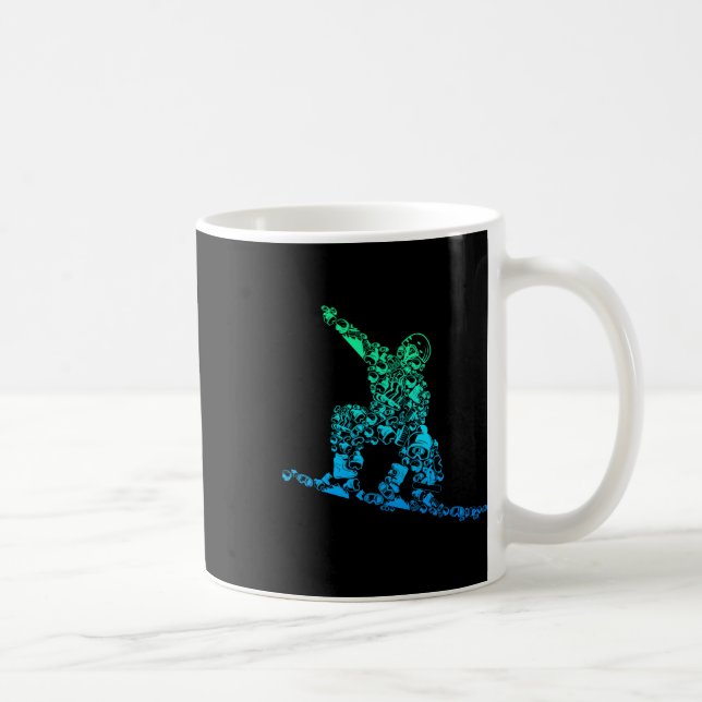 Mug Cool Snowboarder Vêtements et idées cadeaux Hommes (Droite)