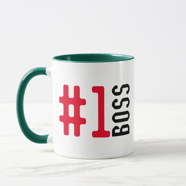 Mug Cool Top Boss Cadeau, Cadeau de Noël personnalisé  (Gauche)