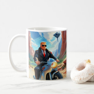 Mug cool Trump Motorcycle Alien Planète spatiale MAGA