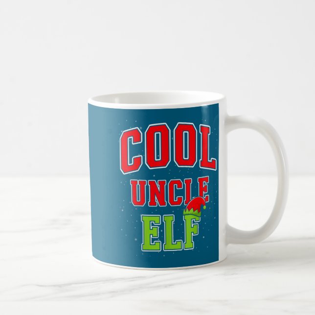 Mug Cool Uncle Elf Christmas Family Matching Group Xma (Droite)