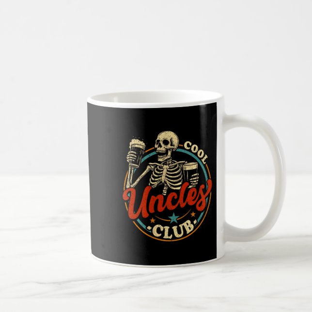 Mug Cool Uncles Club Shirt Uncle Skeleton Men Fathers  (Droite)