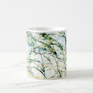 Mug Cool, unique, fleurs modernes design floral art