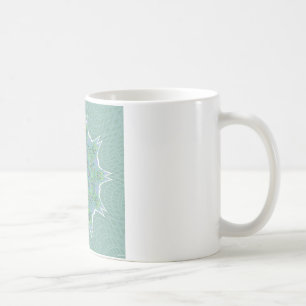Mug Cool vert motif floral