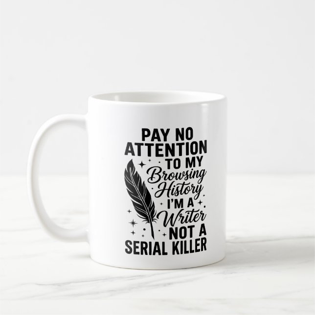Mug Cool Writer Author Journalist Writing Poetry (Gauche)