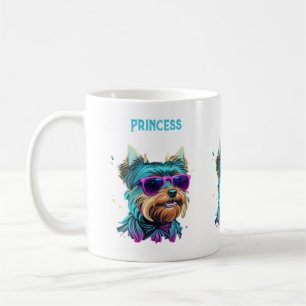 Mug Cool Yorkie Chien avec lunettes de soleil