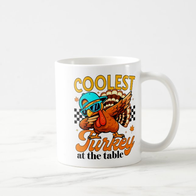 Mug Coolest Turkey At Table Funny Bird Toddler Boys Th (Droite)