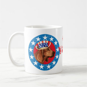 Mug Coonhound patriotique de Redbone